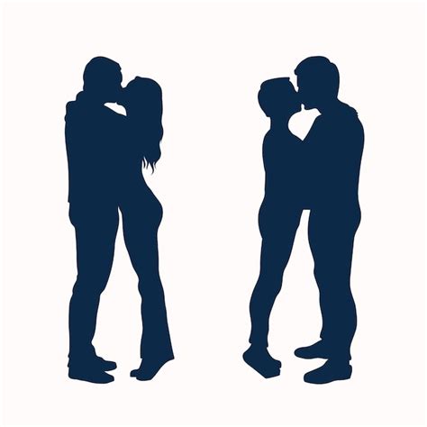 Free Vector Flat Design Couple Holding Hands Silhouette