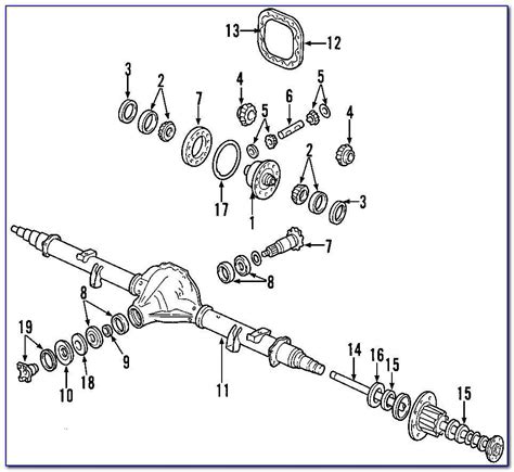 Exploring The Components Of Ford F250 Rear Axle Illustrated Diagram