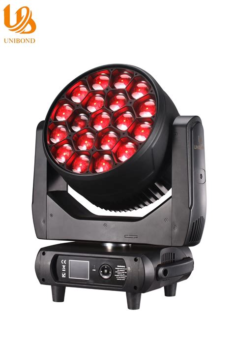 New LED 19 60W RGBW Be Eye Moving Head Stage Lighting China Moving