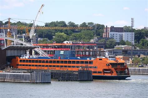 Staten Island Ferry Docked At St George Ferry Terminal On Staten