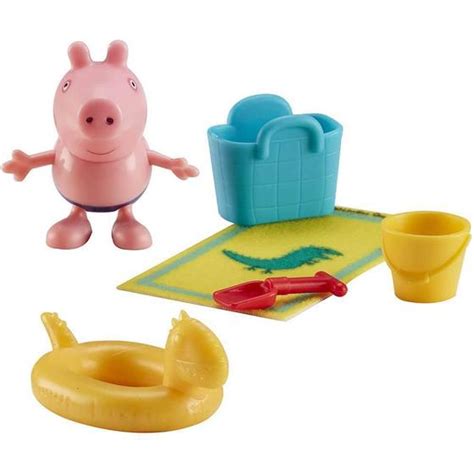 Boneco Peppa Pig Acess Rios George Pig Sunga Azul Sunny Bonecos