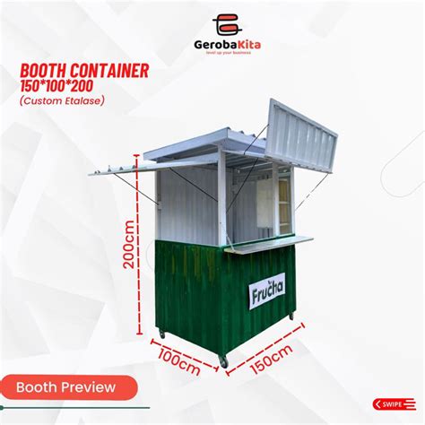 Jual Booth Container Custom Kanopi Lipat Shopee Indonesia