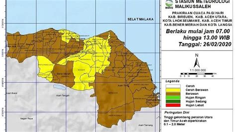 Gelombang Capai Meter Bmkg Keluarkan Peringatan Dini Serambinews