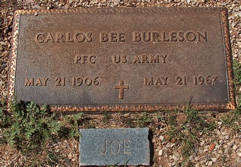 Carlos Joe Bee Burleson 1906 1967 Find A Grave Memorial