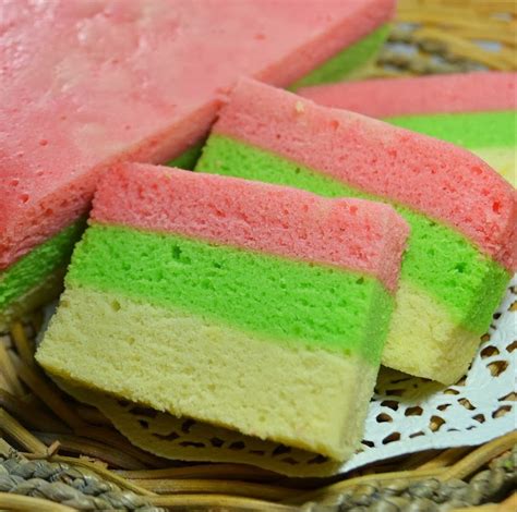 Resep Cara Membuat Kue Bolu Pelangi Kukus Lembut Resep Masakan Sehari