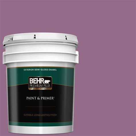 BEHR PREMIUM PLUS 5 Gal M110 6 Sophisticated Lilac Semi Gloss Enamel