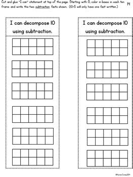 Interactive Math Notebook For St Grade Unit Addition And Subtraction