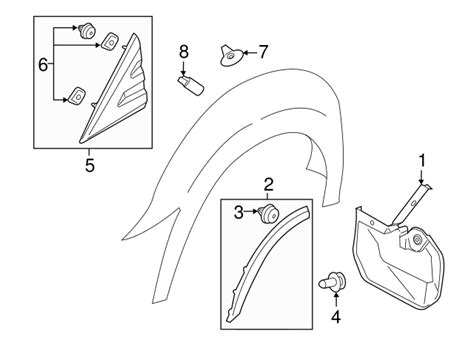 2015 2019 Ford Wheel Opening Molding BK3Z 61278L01 BC Roesch Ford