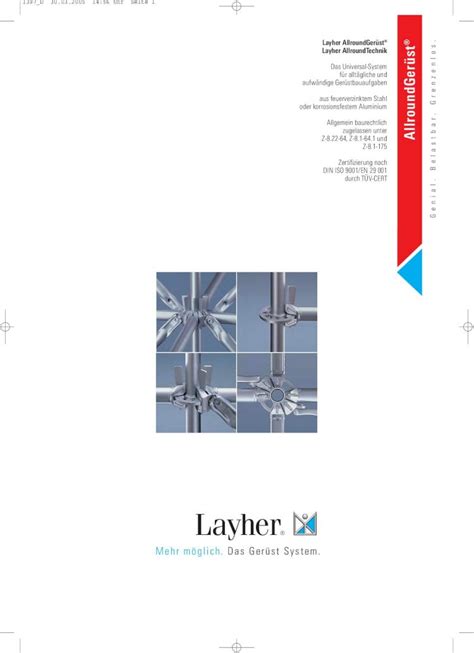 PDF Layher Saischowa 3 Und Seine Geniale AllroundTechnik Das