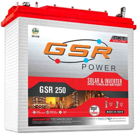 Gsr 250ah12v Tall Tubular Battery