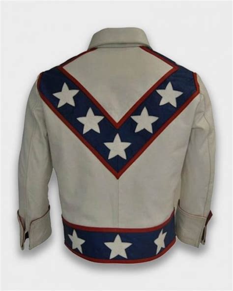 Daredevil Evel Knievel White Leather Jacket Wilson Jackets