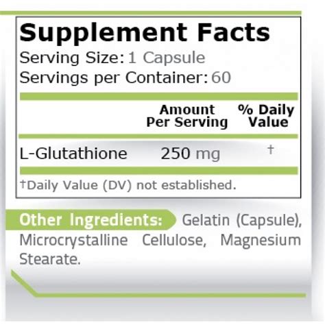 Glutathione 250 mg 60 капсули