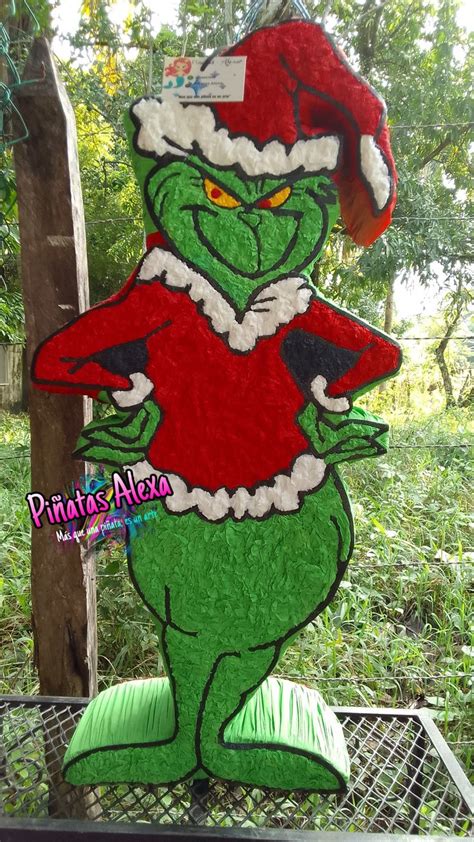 Piñata del Grinch Piñatas Piñatas navidad Piñata de minecraft