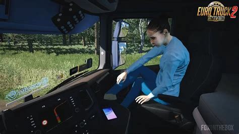 Animated Female Passenger In Truck V2 0 1 36 X For Ets 2