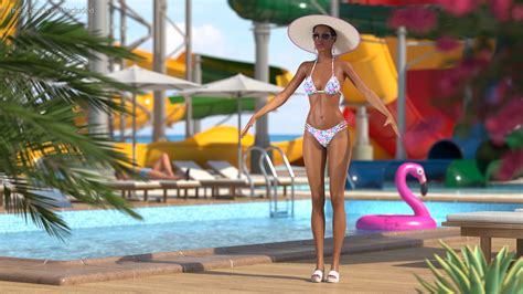 Light Skinned Bikini Woman T Pose 3d Model 149 Blend Max Ma Lxo Fbx C4d 3ds Obj Free3d