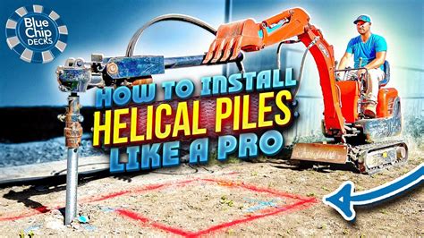 How To Install Helical Screw Piles For A Deck Like A Pro YouTube