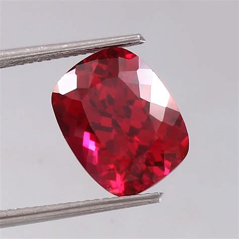 AAA Natural Flawless Mozambique Red Ruby Loose Cushion Gemstone Cut 7