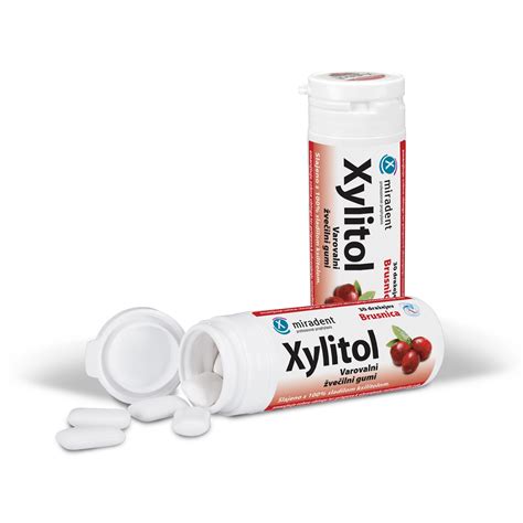 Xylitol Zaščitni žvečilni Gumi Brusnica Prvalekarna