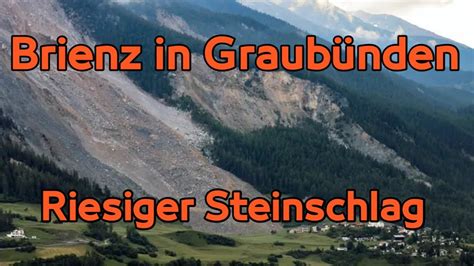 Brienz in Graubünden Gewaltiger Felssturz verfehlt Schweizer Bergdorf