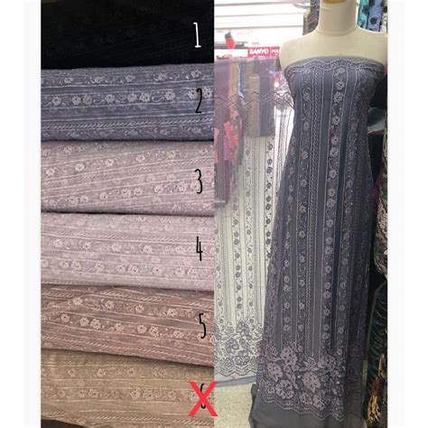 Jual REINA Brokat Lace Motif Lurus Kurus Harga Per 1 2 Meter 50 Cm