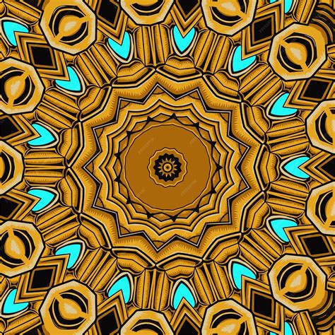 Premium Vector Mandala Doodle Fantasy Flower Decorated Background