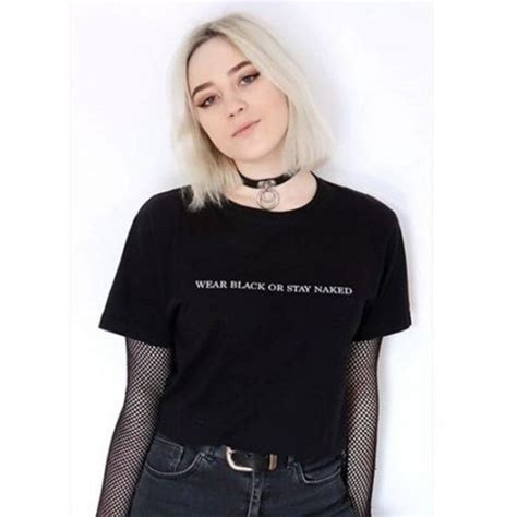 WEAR BLACK OR STAY NAKED T Shirt FR PADSHOPS