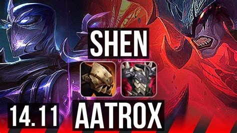 SHEN Vs AATROX TOP 10 3 13 600 Games Dominating EUW Master