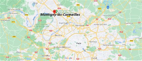 Où se trouve Montigny lès Cormeilles Carte Plan Montigny lès