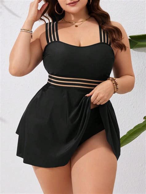 Curve Plus Size Tankinis Trendy Swimwear SHEIN USA