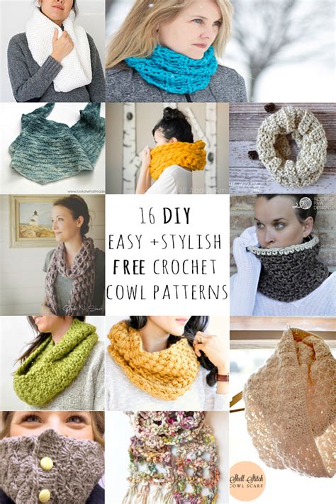 Diy Easy Stylish Free Crochet Cowl Patterns Wearitcrochet