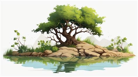 Premium Photo | Cartoon wetland illustration free photo HD background