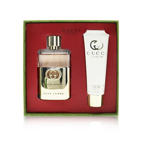 Gucci Guilty Coffret Eau De Parfum 50ml 1 6oz Perfumed Body Lotion