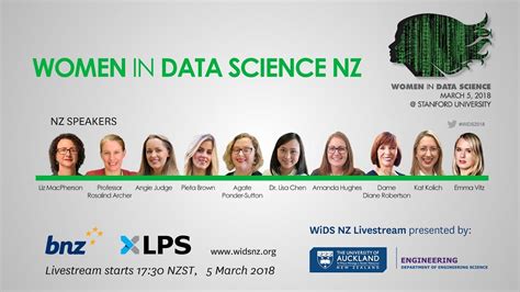 Global Women In Data Science New Zealand WiDS 2018 Livestream YouTube