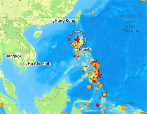 Forte Terremoto Scuote Le Filippine Epicentro Sull Isola Di Luzon