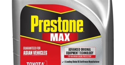 REFRIGERANTE PRESTONE 50 50 ROJO ANTIFREEZE COOLANT ASIAN VEHICLES