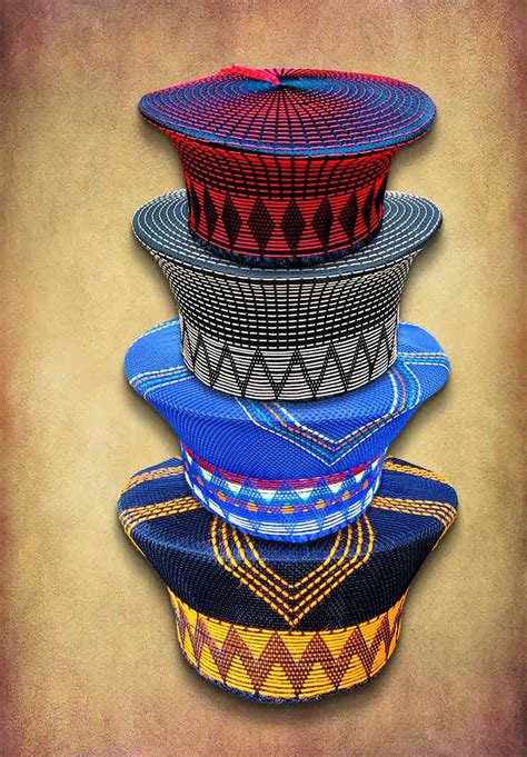 Zulu Hats Or Isicholos Handmade In South Africa Traditional