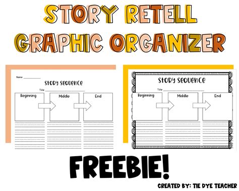 Story Retell Graphic Organizer Freebie Story Retell Story