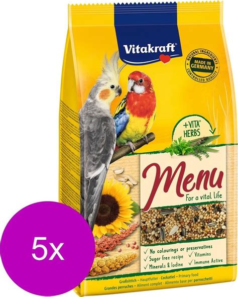 Vitakraft Valkparkieten Premium Menu Vogelvoer X Kg Bol