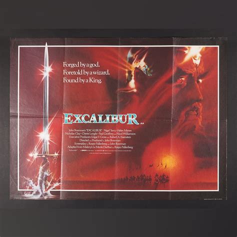 Lot 81 - Poster Live Auction - UK Quad, 1981 | EXCALIBUR (1981)