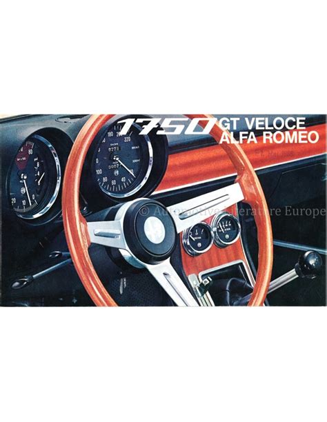 1968 ALFA ROMEO GT 1750 VELOCE PROSPEKT DEUTSCH