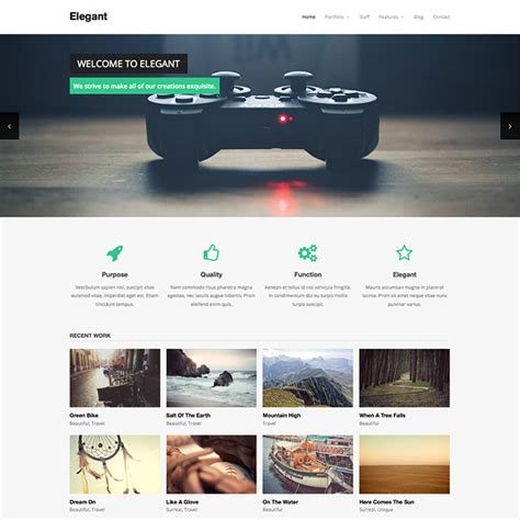 Elegant - Free Business & Portfolio WP Theme by WPExplorer