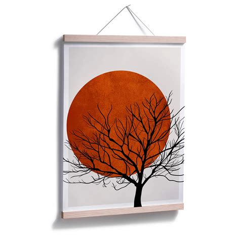 Poster Kubistika Warmer Sonnenuntergang Wall Art De