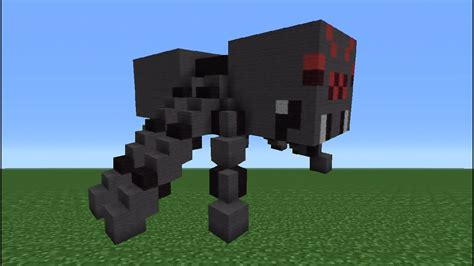 Minecraft Tutorial How To Make A Spider Statue Youtube