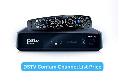 DSTV Confam Channel List Price Infomademen