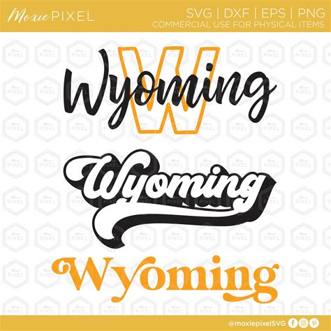 Wyoming Svg Files Wyoming Word Art States Svg Wyoming Cut Files For