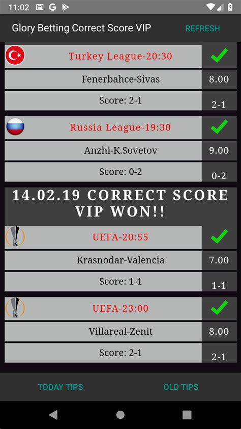 Glory Betting Tips Correct Score VIP Latest Version 1.2 for Android