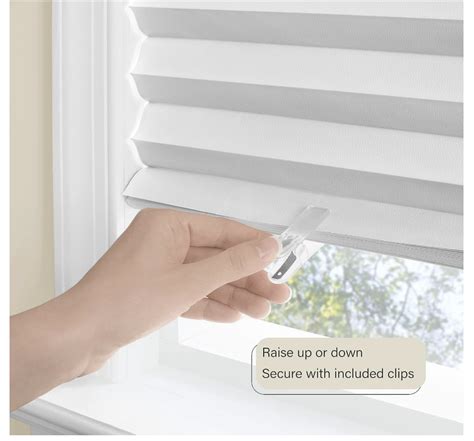 Cordless Room Darkening Temporary Pleated Vinyl Window Shades 36 Inch