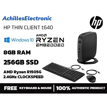 Hp T Thin Client Amd Ryzen R G Gb Ram Ddr Gb Ssd Win