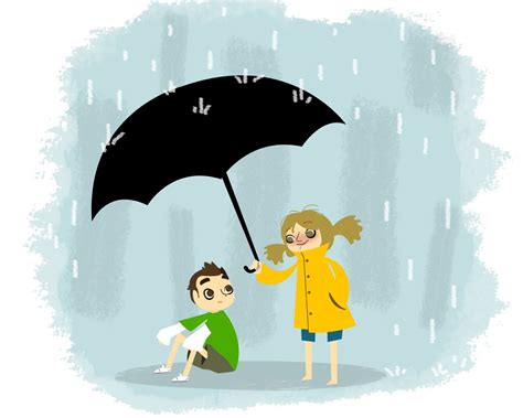 People Helping Others In Need Cartoon