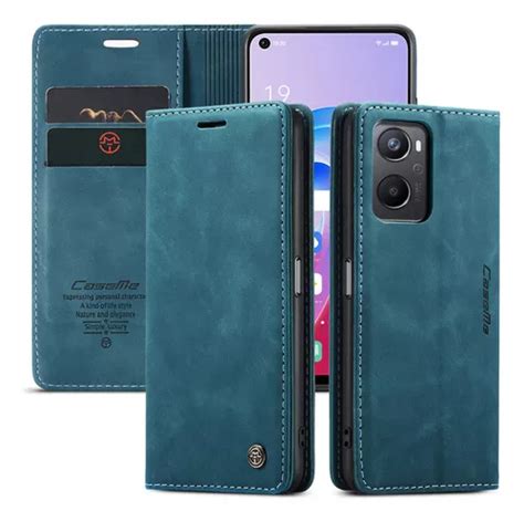 Funda De Piel Con Tapa Para Oppo Reno 8t Find X6reamle C55 Color Ocean Blue Oppo Reno 8lite